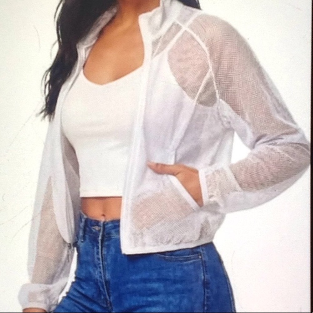 ☀️Sunveil - Bright White Mesh Sun Jacket